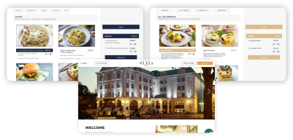 All our solutions for hotels are backed with the market-leading Flipdish online ordering system.
