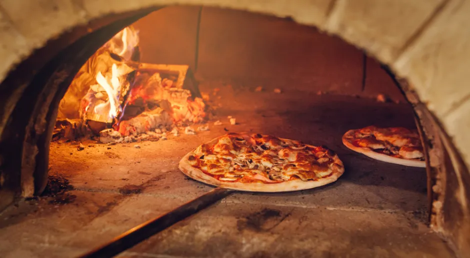 Restaurant marketing pizza oven