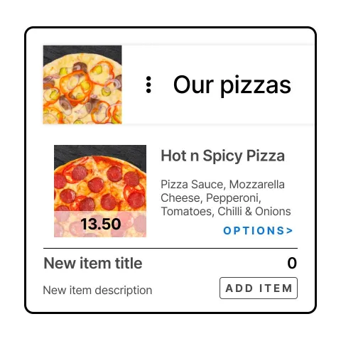 Pizza order tile us