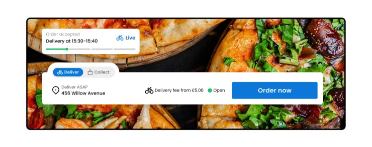 Delivery search bar