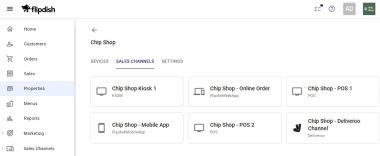Editing proprty Sales Channels