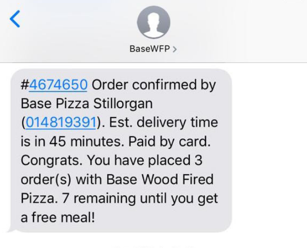 Base Pizza Loyalty Text 1