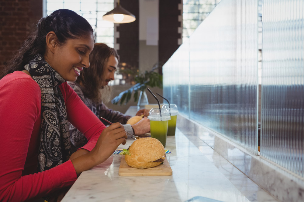 Fast casual counter