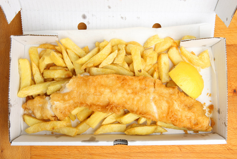 Fish and chip shop delivery box
