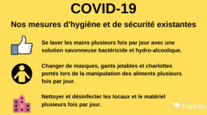 Les mesures d'hygiène et de sécurité en cuisine contre COVID-19 pour faciliter la livraison sans contact
