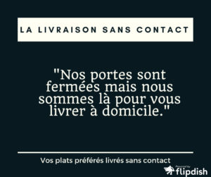 Coivd 19 publication sur la livraison sans contact 