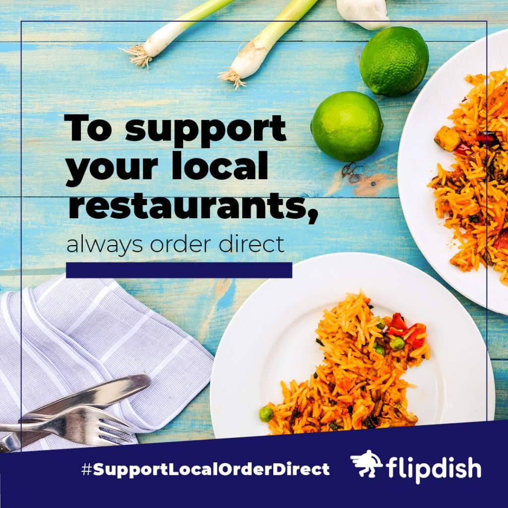 Support Local, Order Direct: Helping restaurants and takeaways in tough times instagram example