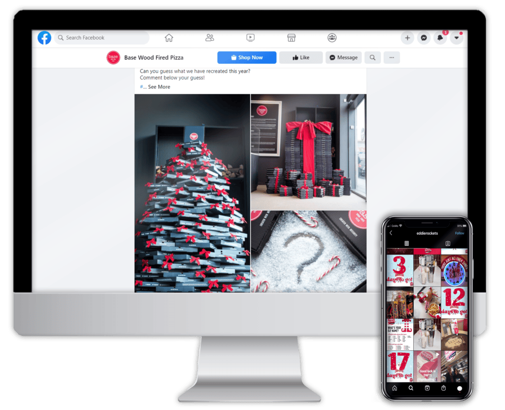 Maximise your restaurant sales over Christmas with social media posts